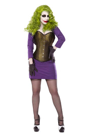 The Joker Corset With Purple Skirt Outfit