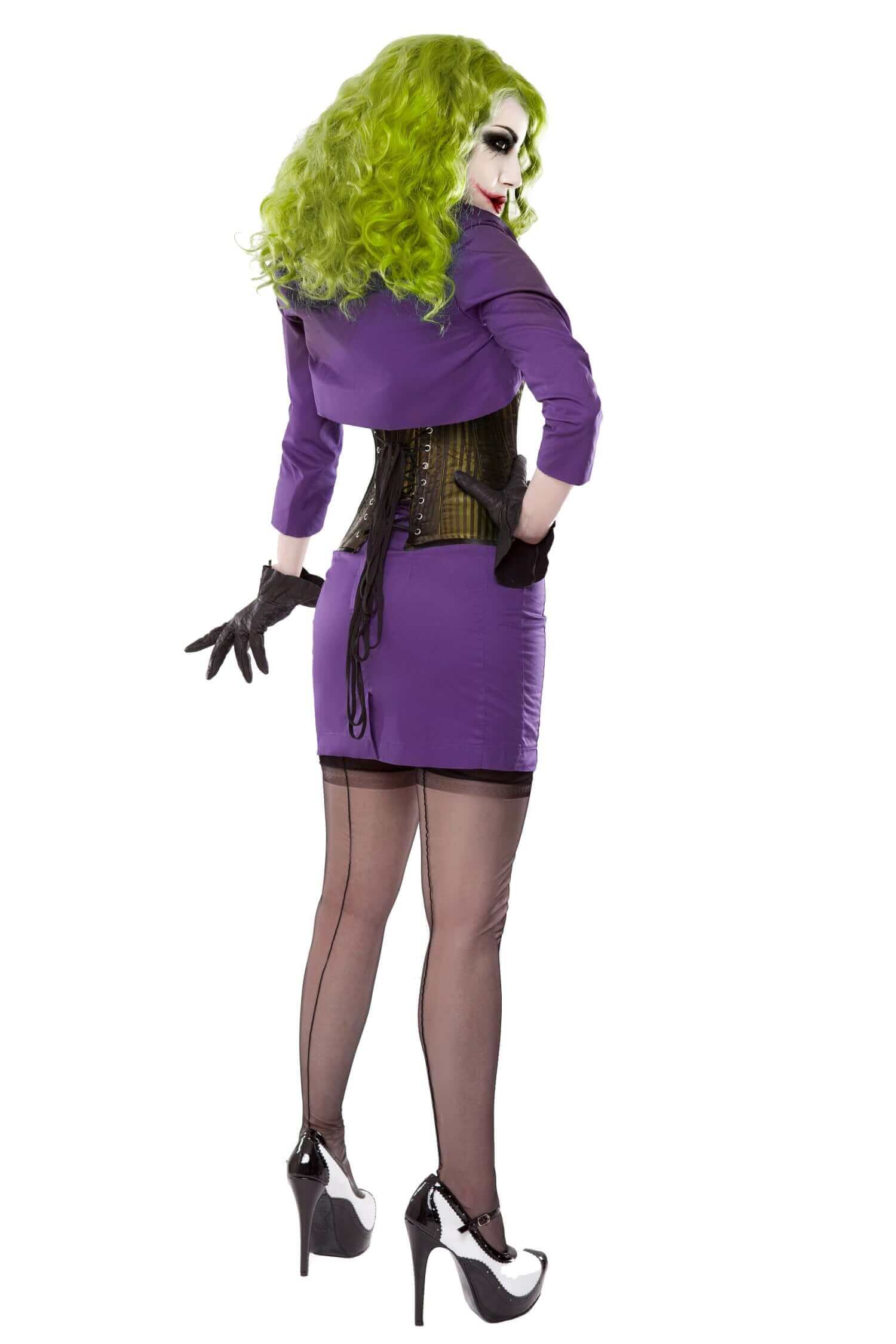 The Joker Corset With Purple Skirt Outfit