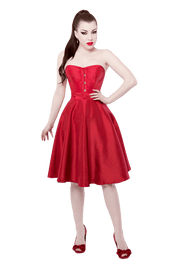 The Lady In Red Corset Dress