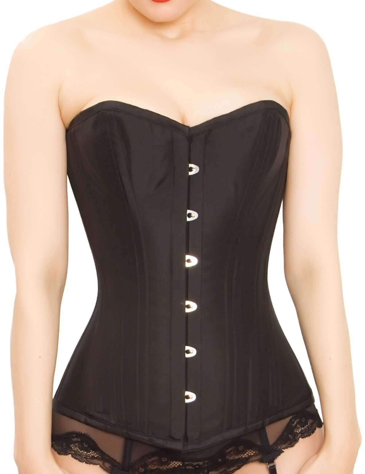 Playgirl Amelia Black 24 Bone Overbust Waist Training Corset