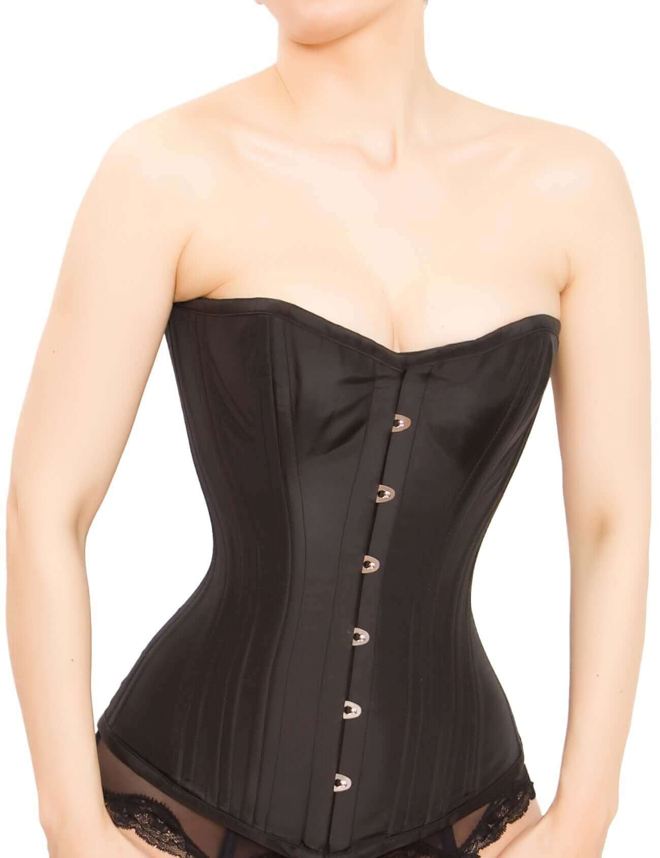 Playgirl Amelia Black 24 Bone Overbust Waist Training Corset