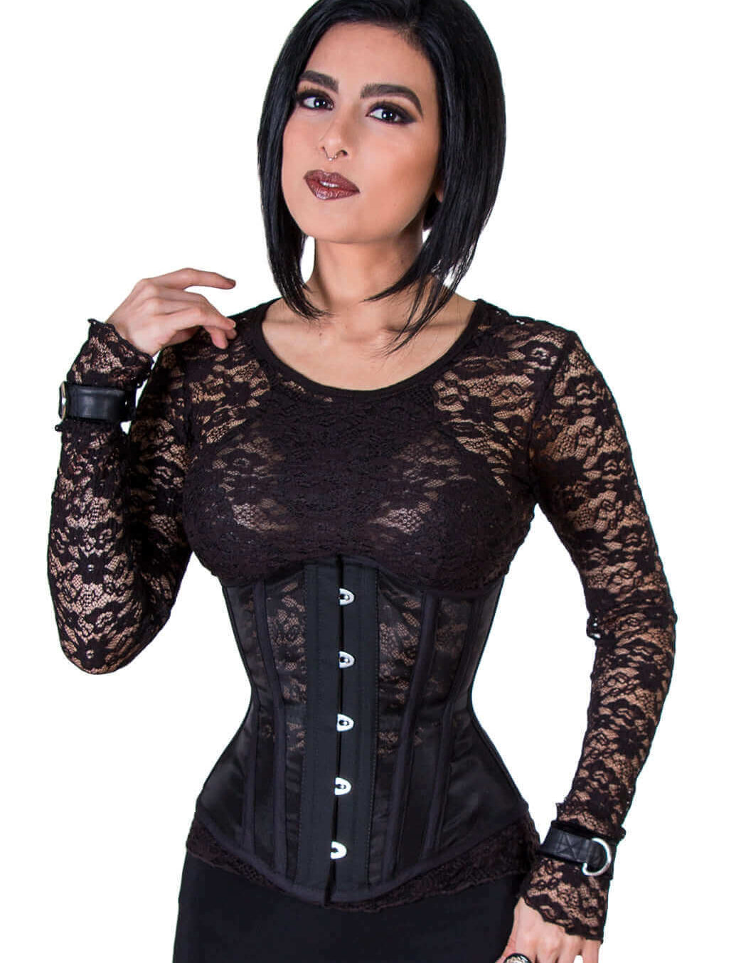 Black Mesh Corset