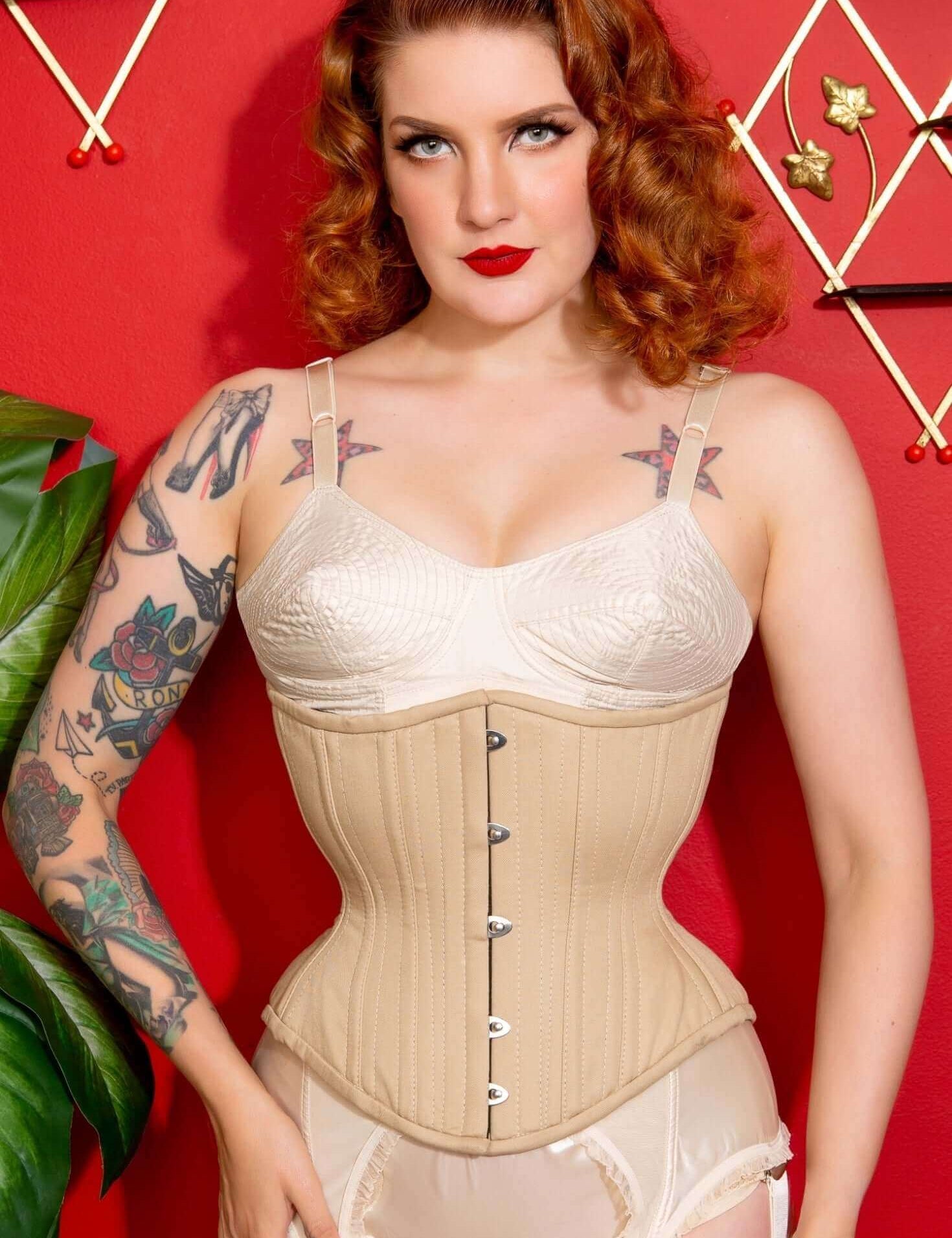 Artemis Corset Designed by Lucy's Corsetry Hourglass Silhouette in Nude