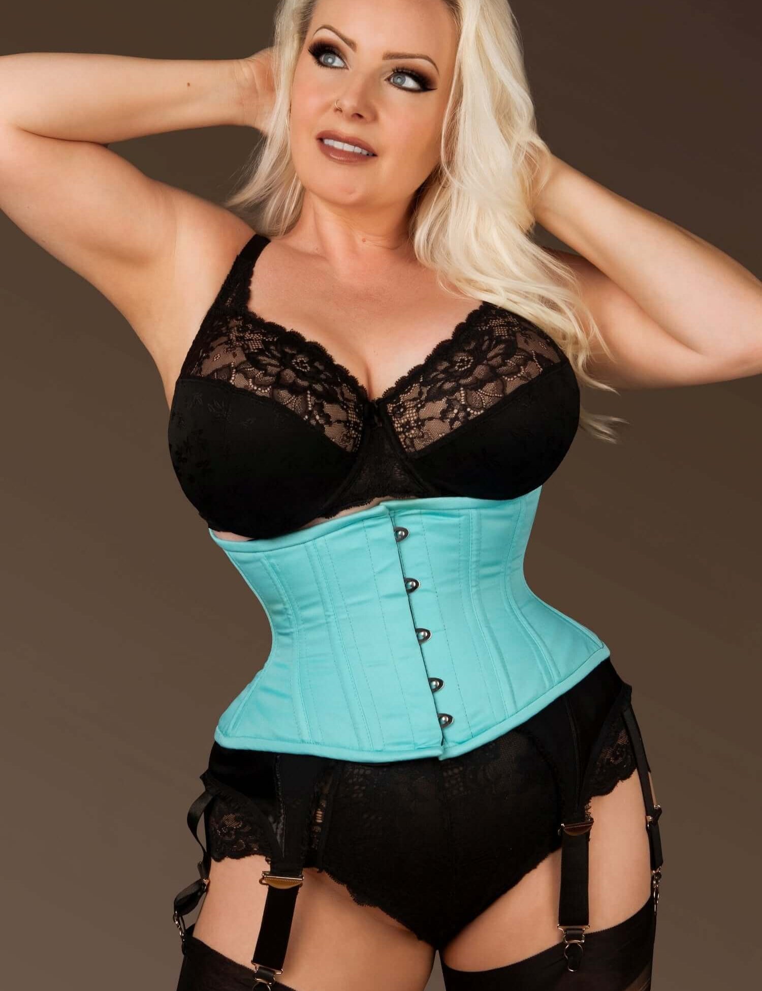 Plus Size Polly Hourglass Mint Waist Training Waspie Corset