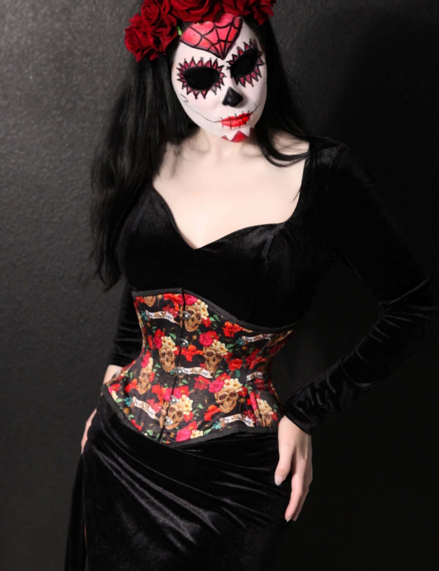 Mimi Sugar Skull Day of the Dead Dia de los Muertos Corset